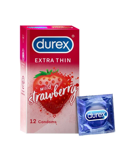 Préservatifs Fraise 12 pièces Durex