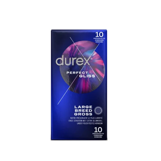 Préservatifs Perfect Gliss 10 pieces Large Durex
