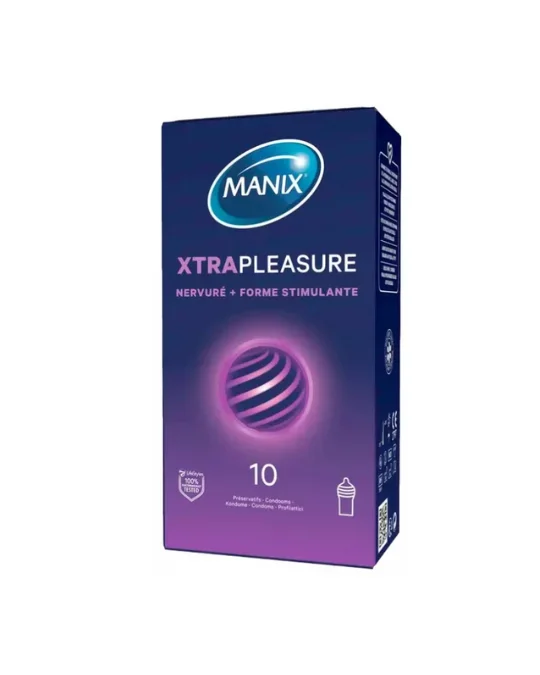 [150850] Preservatifs Xtra Pleasure 10pieces Manix
