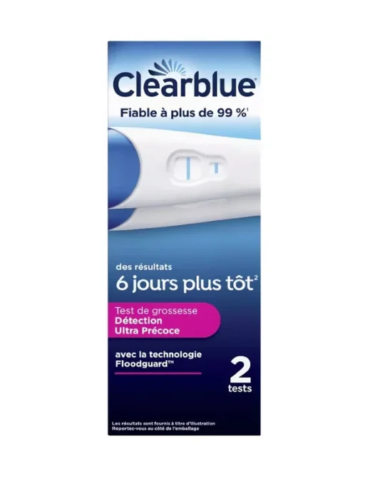 Test de grossesse detection ultra precoce 6 jours plus tot 2 Tests Clearblue