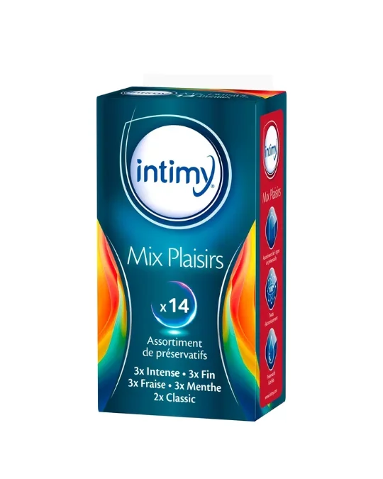Preservatif Mix plaisir 14 Pieces Intimy