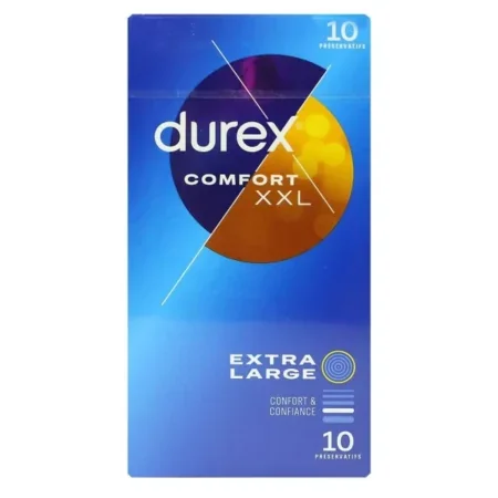 Comfort XXL Extra Larges et Longs 10 Preservatifs Durex