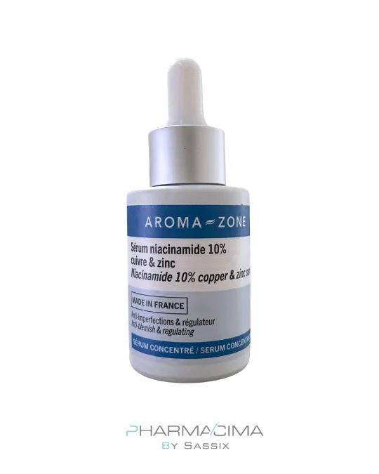 Sérum Niacinamide 10% Cuivre et Zinc 30ml Aroma Zone